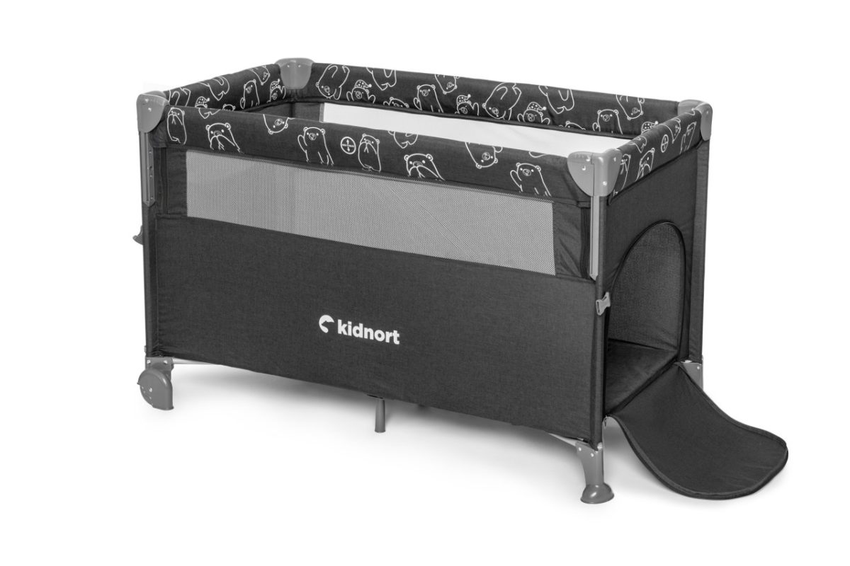 Kidnort Stugan prenosivi krevetac dark grey mélange - Слика 7