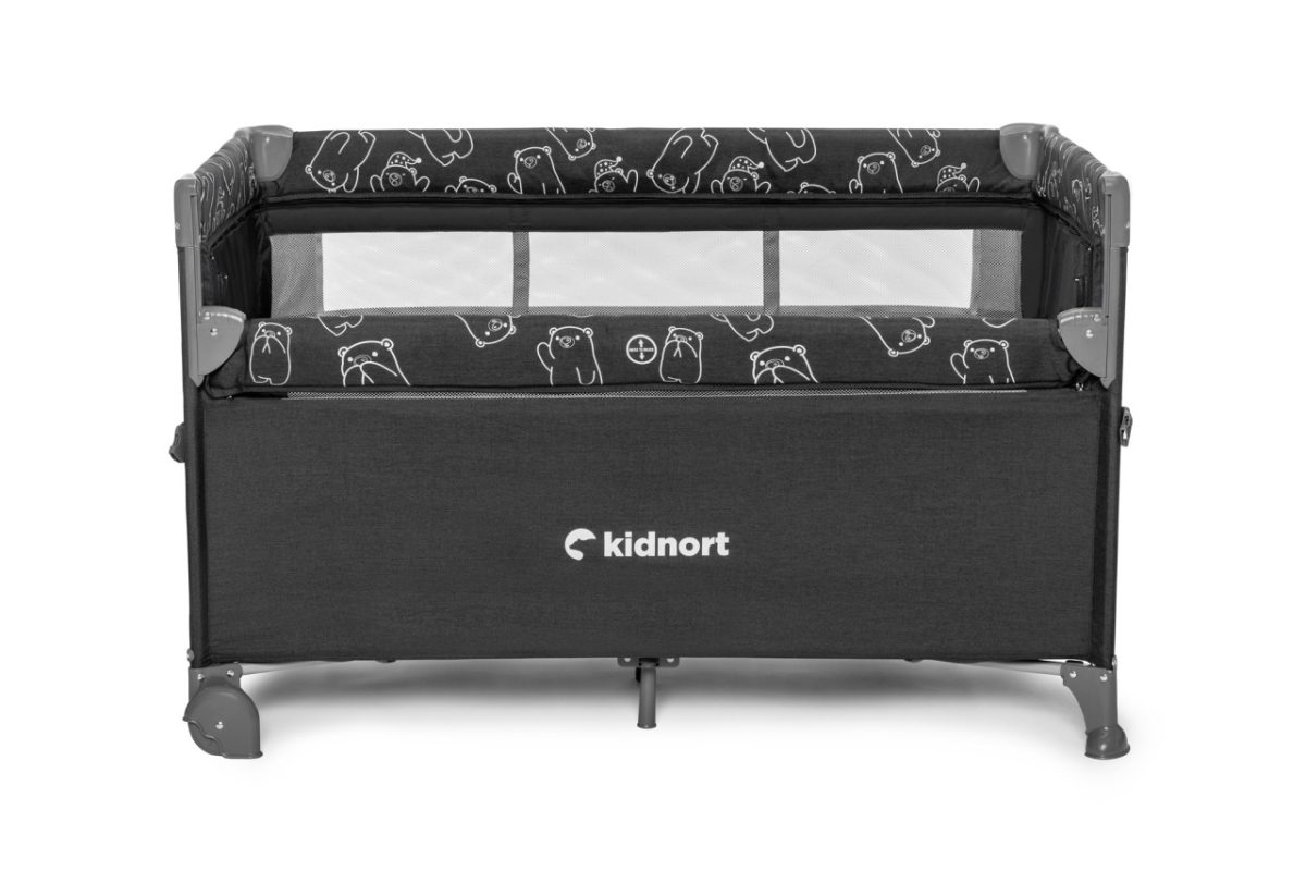 Kidnort Stugan prenosivi krevetac dark grey mélange - Слика 9