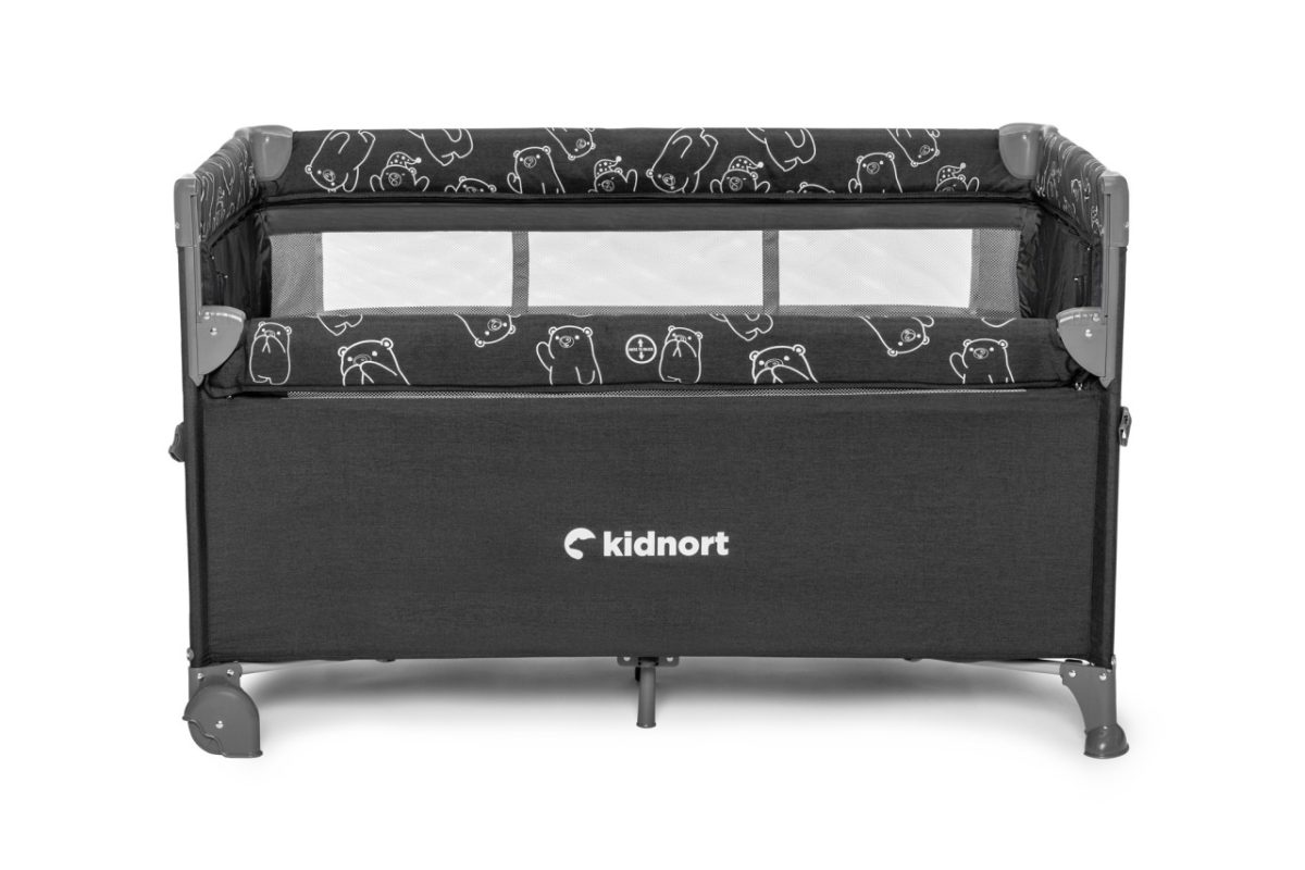 Kidnort Stugan prenosivi krevetac dark grey mélange - Слика 11