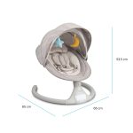 Kidnort Svaie stolica za ljuljanje grey - Слика 7