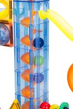 Magnetni svetleći set blokova sa stazom za kuglice, 134 dela - Слика 10