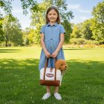 Plišana igračka za decu, štene Brown Poodle, torba + četka za negu - Слика 4