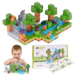 Set magnetnih kocki za decu – 142 dela, kocke i dinosaurisi - Слика 2