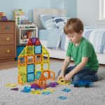 Set magnetnih kocki za decu – kuća i auto, 45 delova - Слика 2