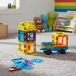 Set magnetnih kocki za decu – kuća i auto, 45 delova - Слика 3