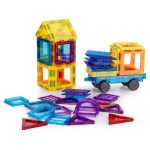 Set magnetnih kocki za decu – kuća i auto, 45 delova - Слика 5