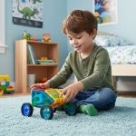 Set magnetnih kocki za decu – kuća i auto, 48 delova - Слика 2