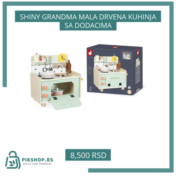 SHINY GRANDMA MALA DRVENA KUHINJA SA DODACIMA