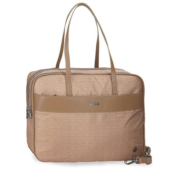 EL POTRO LUNA ženska poslovna torba za laptop - bež