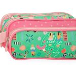 ENSO URBAN GARDEN prazna pernica sa 3 pregrade - pink