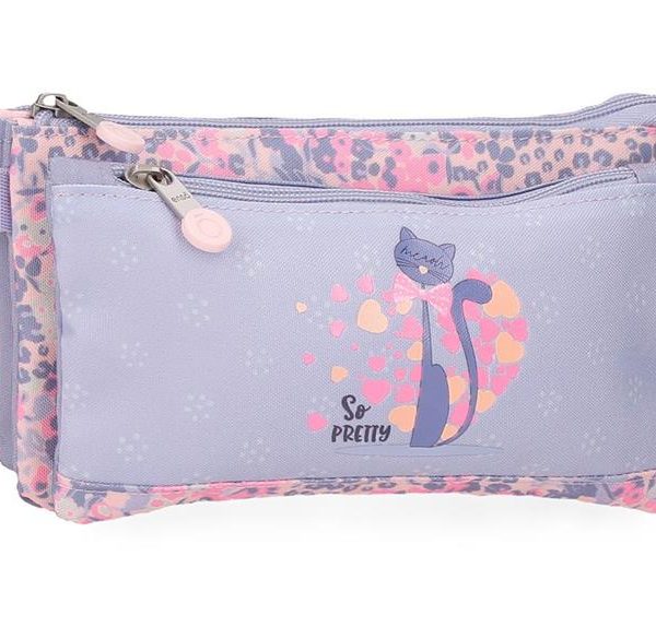 ENSO SO PRETTY prazna pernica sa 3 pregrade - ljubičasta