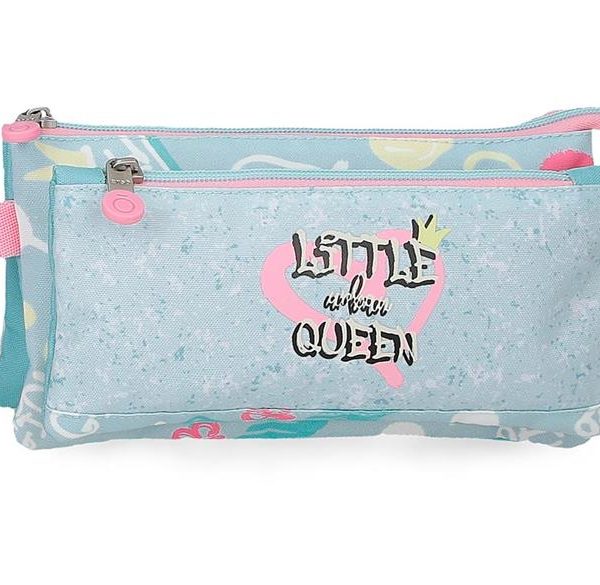 ENSO LITTLE URBAN QUEEN prazna pernica sa 3 pregrade - tirkizna