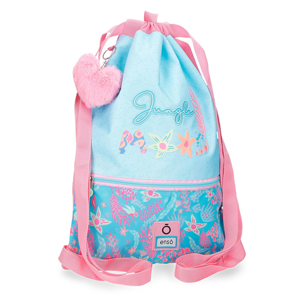 ENSO JUNGLE MOOD dečija torba za sport - tirkizna