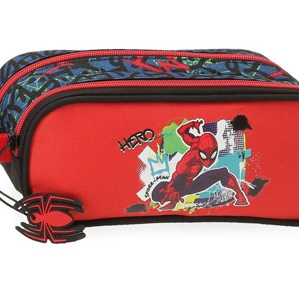 SPIDERMAN URBAM prazna pernica sa 2 pregrade - crvena