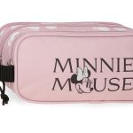 MINNIE HEADS prazna pernica sa 3 pregrade - pink