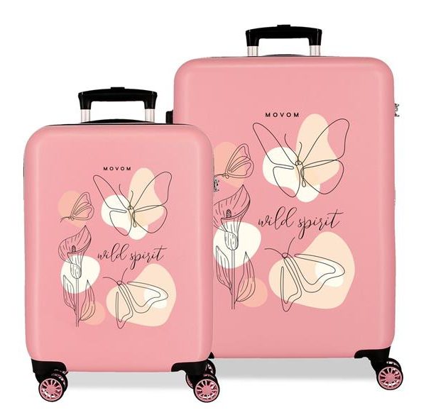 MOVOM WIL SPIRIT dečiji set kofera 2/1 - powder pink