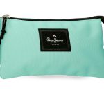 PEPE JEANS ARIS prazna pernica sa 3 pregrade - tirkizna
