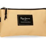 PEPE JEANS ARIS prazna pernica sa 3 pregrade - žuta