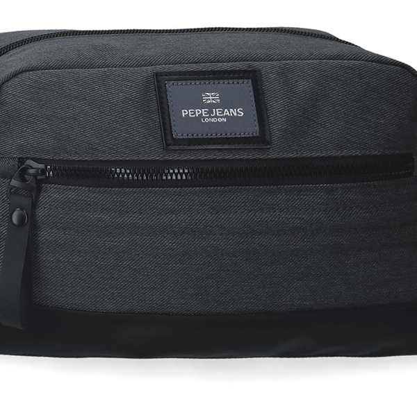 PEPE JEANS WHITTON muški neseser - tamno siva