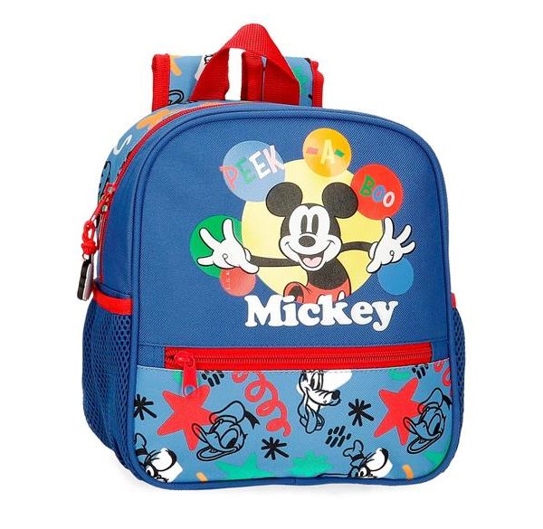 MICKEY PEEK A BOO ranac za vrtić - plava