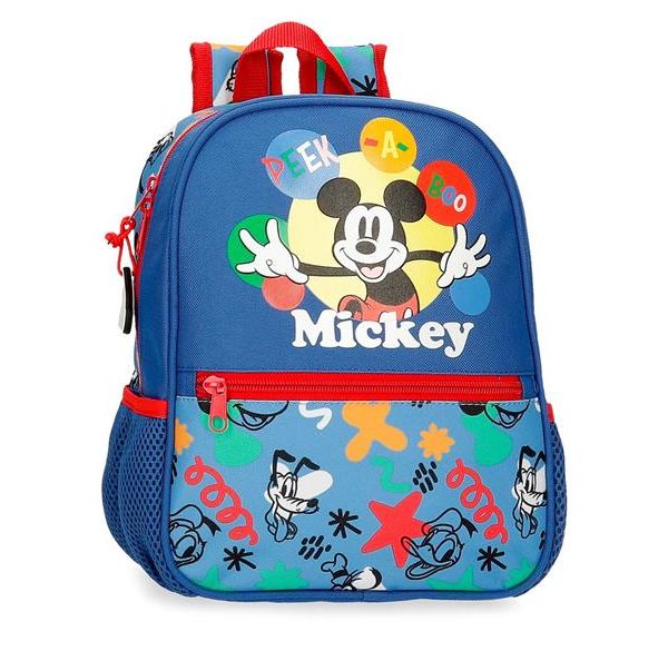 MICKEY PEEK A BOO ranac za vrtić - plava