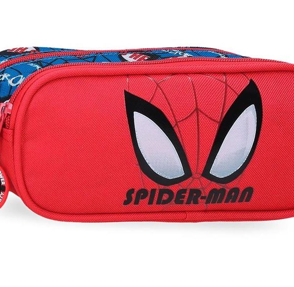 SPIDERMAN AUTHENTIC prazna pernica sa 2 pregrade - crvena