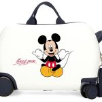 MICKEY CHEERFUL dečiji kofer na točkićima - bela