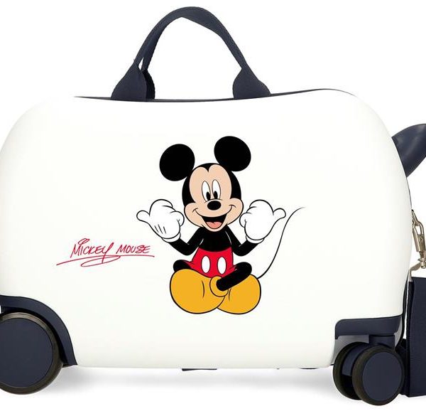 MICKEY CHEERFUL dečiji kofer na točkićima - bela