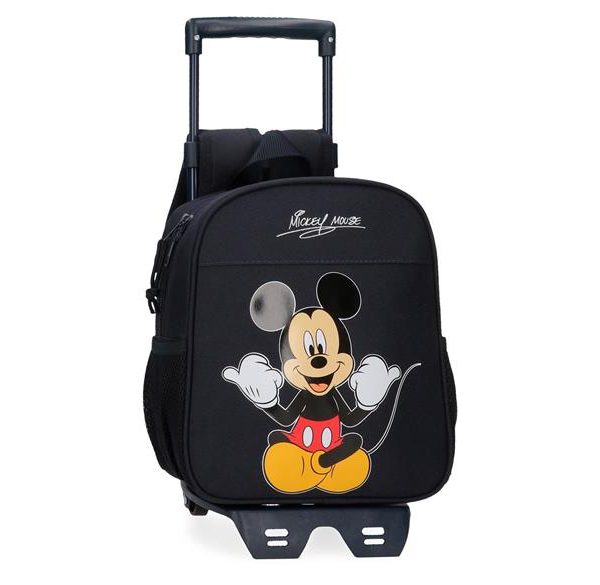 MICKEY CHEERFUL ranac za vrtić sa točkićima - crna