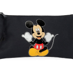 MICKEY CHEERFUL prazna pernica sa 3 pregrade - crna