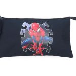 SPIDERMAN ATTACK prazna pernica sa 3 pregrade - crna