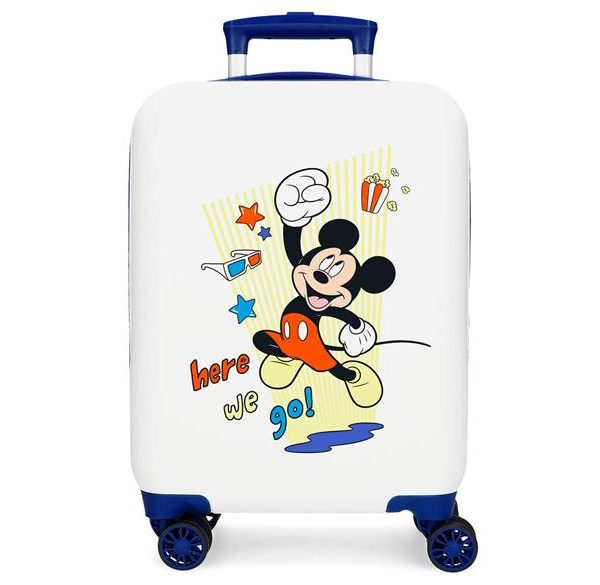 MICKEY HERE WE GO dečiji kofer 50 cm - bela