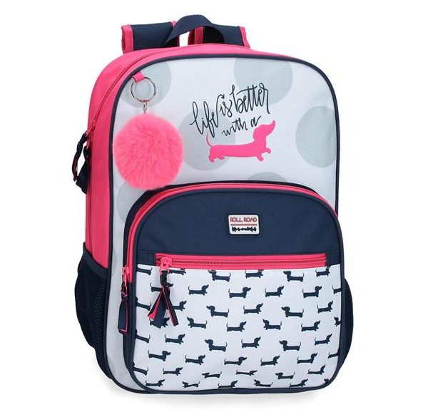 ROLL ROAD TECKEL ranac za školu - pink