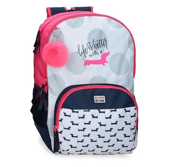 ROLL ROAD TECKEL ranac za školu - pink