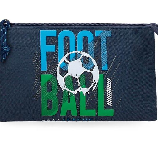 ROLL ROAD GOL prazna pernica sa 3 pregrade - teget