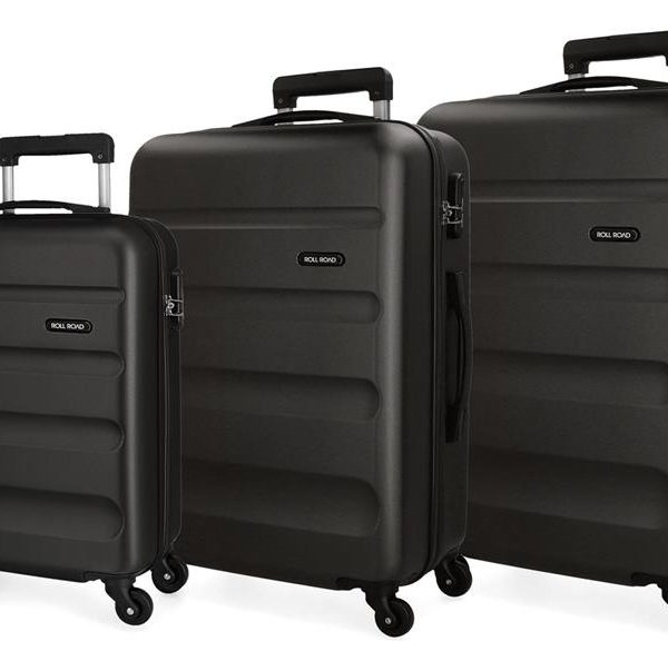 ROLL ROAD FLEX set kofera 3/1 - crna