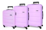 ROLL ROAD FLEX set kofera 3/1 - ljubičasta