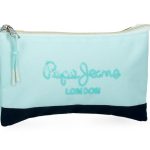 PEPE JEANS DALMA prazna pernica sa 3 pregrade - tirkizna