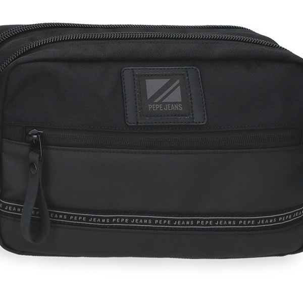 PEPE JEANS STRATFORD muški neseser sa 2 pregrade - crna