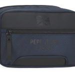 PEPE JEANS BROMLEY muški neseser sa 2 pregrade - teget