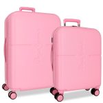 PEPE JEANS ABS Set kofera 2/1 - pink
