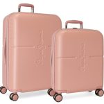 PEPE JEANS ABS Set kofera 2/1 - powder pink