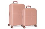 PEPE JEANS ABS Set kofera 2/1 - powder pink