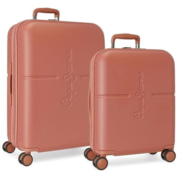PEPE JEANS ABS Set kofera 2/1 - koralna