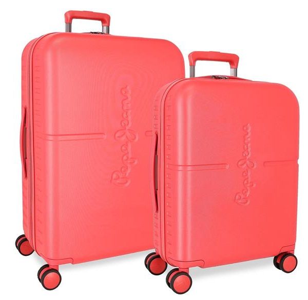 PEPE JEANS ABS Set kofera 2/1 - fuchsia
