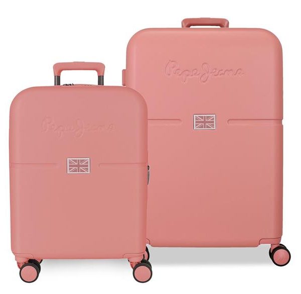 PEPE JEANS ABS Set kofera 2/1 - powder pink