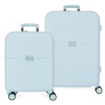 PEPE JEANS ABS Set kofera 2/1 - sky blue