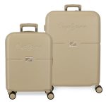 PEPE JEANS ABS Set kofera 2/1 - champagne