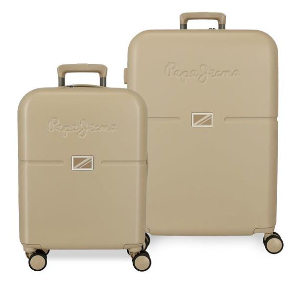 PEPE JEANS ABS Set kofera 2/1 - champagne