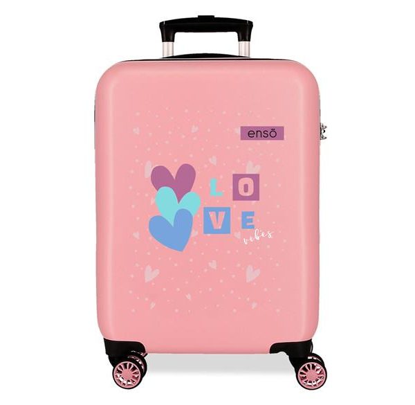 ENSO LOVE VIBES dečiji kofer 55 cm - pink